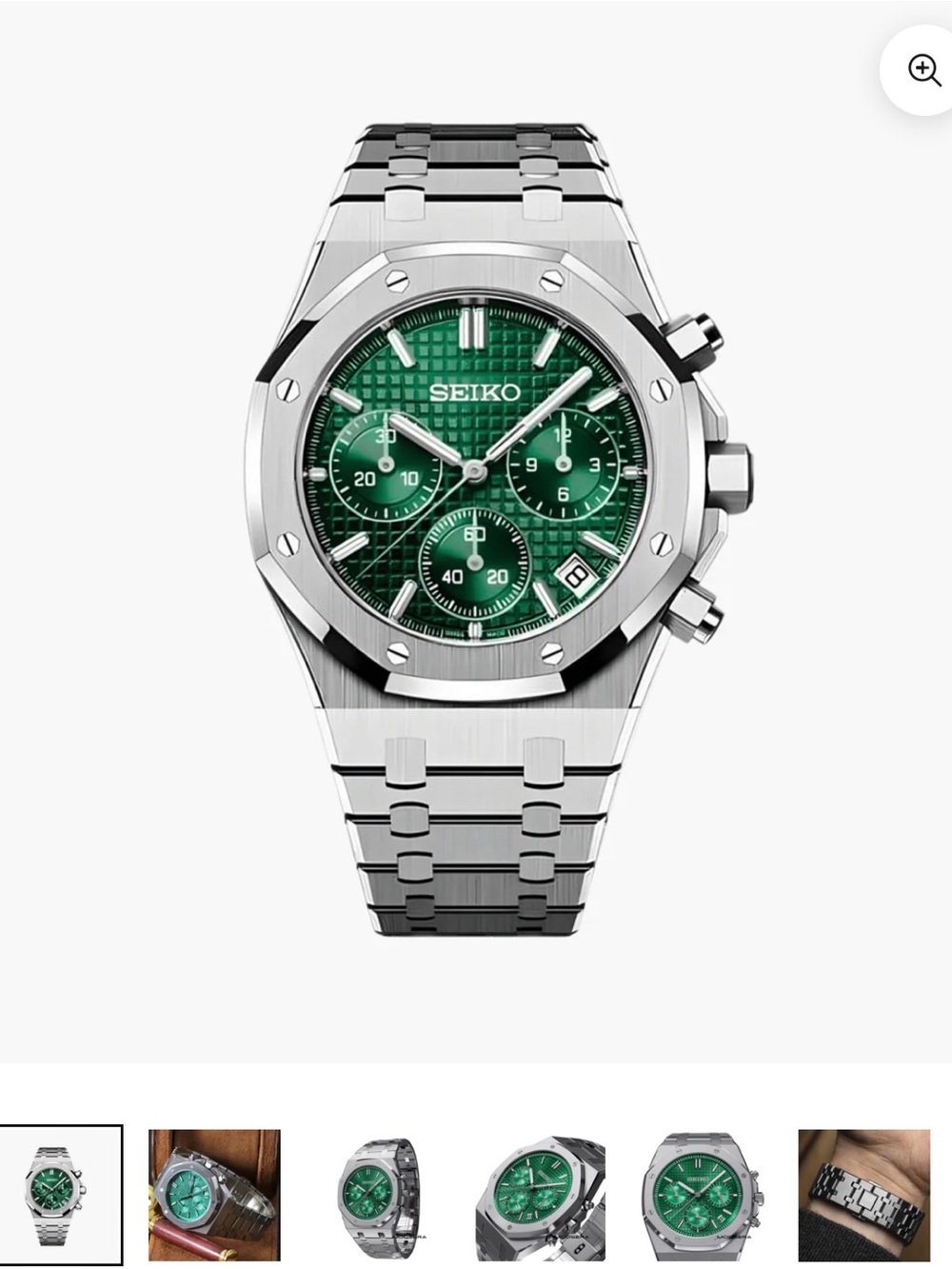 SEIKO MOD ROYAL OAK CHRONO | GREEN